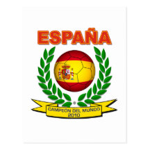 España Campeón Del Mundo 2010 - d11 Postkarten