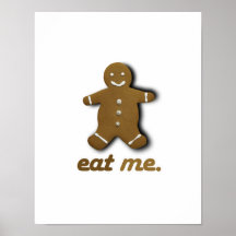ESSEN SIE MICH LEBKUCHEN - .PNG POSTERDRUCK