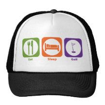 Essen Sie Schlaf-Golf Baseballcaps