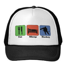 Essen Sie Schlaf-Hockey Retrocap