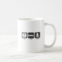 Essen Sie Schlaf-Klatsch Tee Tasse