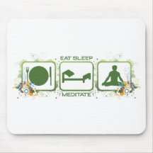 Essen Sie Schlaf meditieren Mousepads