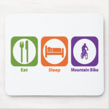 Essen Sie Schlaf-Mountainbike Mauspads