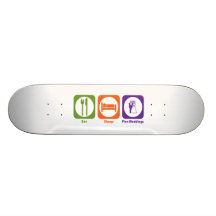Essen Sie Schlaf-Plan-Hochzeiten Skateboard Bretter