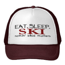 Essen Sie Schlaf-Ski Kappe