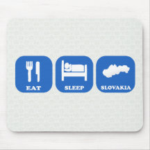 Essen Sie Schlaf Slowakei Mousepads