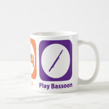 Essen Sie Schlaf-SpielBassoon Kaffeetassen