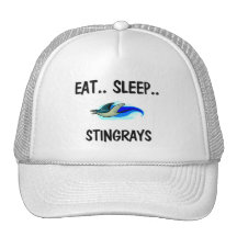 Essen Sie Schlaf STINGRAYS Netz Caps