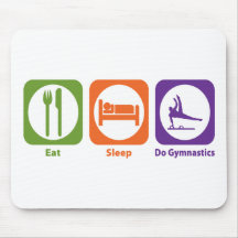 Essen Sie Schlaf tun Gymnastik Mousepads
