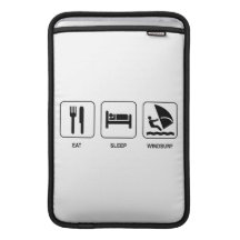 Essen Sie Schlaf Windsurf MacBook Air Sleeve