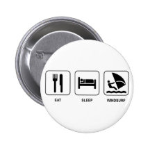Essen Sie Schlaf Windsurf Knopf Buttons