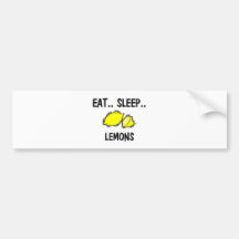 Essen Sie Schlaf ZITRONEN Autosticker