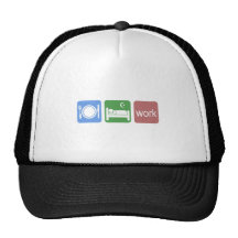 Essen Sie Schlafarbeit Baseball Caps