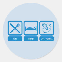 Essen Sie, schlafen Sie, LiveJournal Sticker
