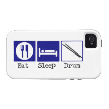 Essen Sie, schlafen Sie, trommeln Sie iPhone 4 Cover