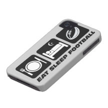 essen Sie Schlaffußball iPhone 4 Cover