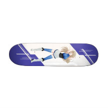 Estland Manga Animemädchen kleidete in der estnisc Skateboarddecks