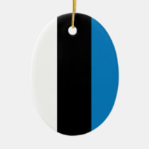 Estnische Flagge Weihnachtsbaum Ornamente