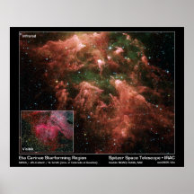 Eta Carinae Starforming Region - Spitzer Raum-Tele Plakatdruck