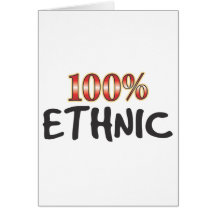 Ethnische 100 Prozent Karte