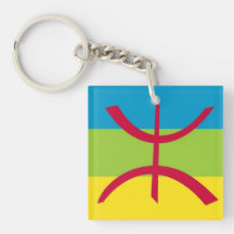 ethnische Flagge des Berber Schlüsselanhängern