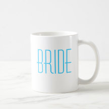 Etwas blauer Braut-Becher Tee Tasse