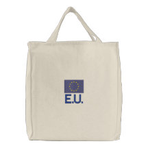 EU-Euroflagge gestickt auf Taschen-Taschen