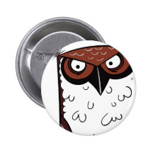 Eule 2 anstecknadelbuttons