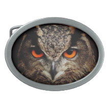 Eule mit orange Augen-kundenspezifischer Gürtelsch