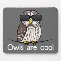 Eulen sind cool mousepads