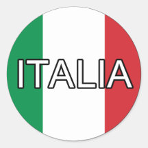 Euro-Aufkleber Italiens Italien