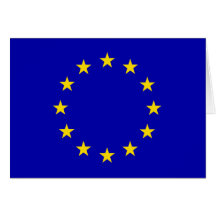 Europa-Flagge Grußkarten
