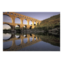 Europa, Frankreich, Provence, Gard; Pont DU Gard, Photographischer Druck