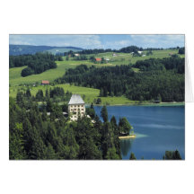 Europa, Österreich, Fuschl. Schloss Fuschl Schloss Grußkarte