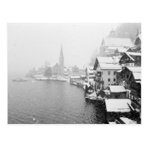 Europa, Österreich, Hallstat. Stadtansicht in den  Postkarten