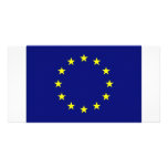 Europäische Gewerkschafts-Flagge Photo Karten Vorlage