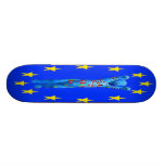 Europäischer Gewerkschaftteddy-Bär (Cent) Skateboarddeck
