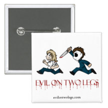 evilontwolegs.com-Logoknopf Anstecknadelbutton