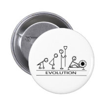 Evolution des Mannes mit Rudersport Anstecknadelbuttons