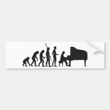 evolution piano auto sticker