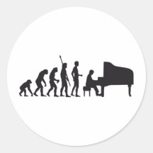 evolution piano sticker