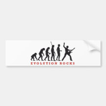 evolution rocks autoaufkleber