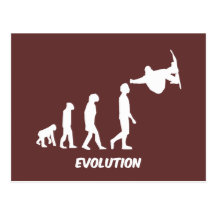 Evolution Skateboarding Postkarte