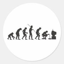 Evolution von Videospiel-SpielGamer Aufkleber