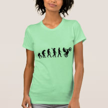 Evolutionmotocroßlaufen Tshirts