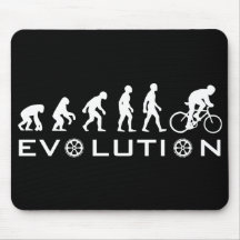 Evolutions-Fahrrad-Schwarzes Mousepads