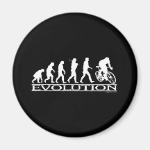 Evolutions-Mannesradfahrer Kühlschrankmagnete