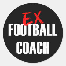 EX FUSSBALL-TRAINER-DUNKELHEIT AUFKLEBER
