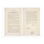 Executive Order 9981 Desegregation of Armed Forces Post Card