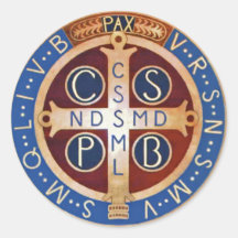 Exorzismus-Medaillen-Aufkleber St. Benedict
